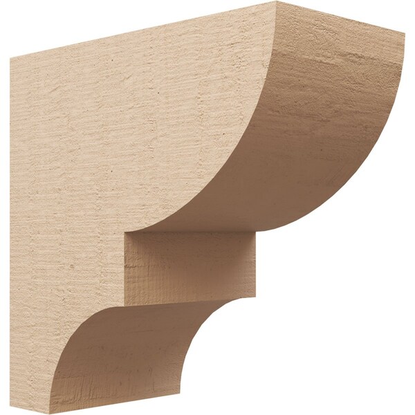 Ekena Millwork 10"W x 20"D x 20"H Classic Ridgewood Rough Cedar Woodgrain TimberThane Corbel, Primed Tan CORUR10X20X20RIDRCPR - main